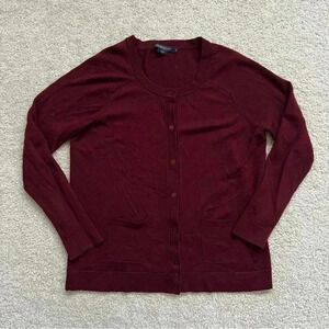 Pendleton Women’s Cardigan Button Up Long Sleeve Sweater Size Small Maroon